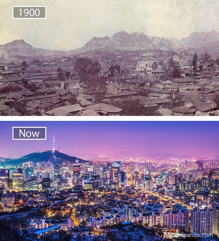 O Antes E Depois De Diversas Cidades Registrado Em Fotografias Designerd