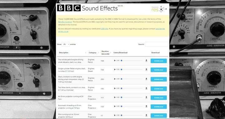 downloadable sound effects