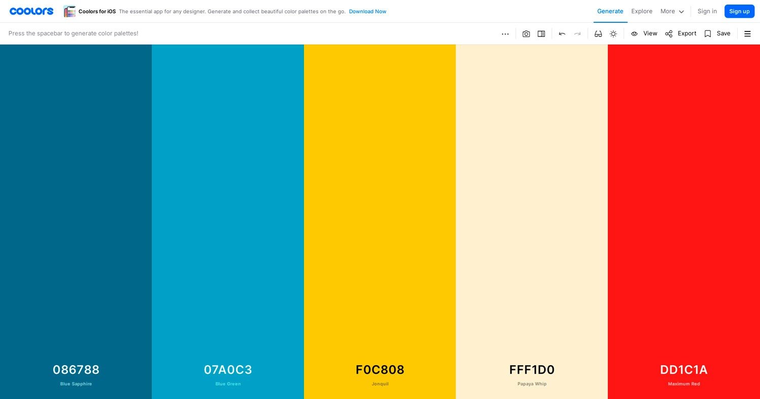 10 sites gratuitos de paletas de cores para encontrar harmonia e contraste