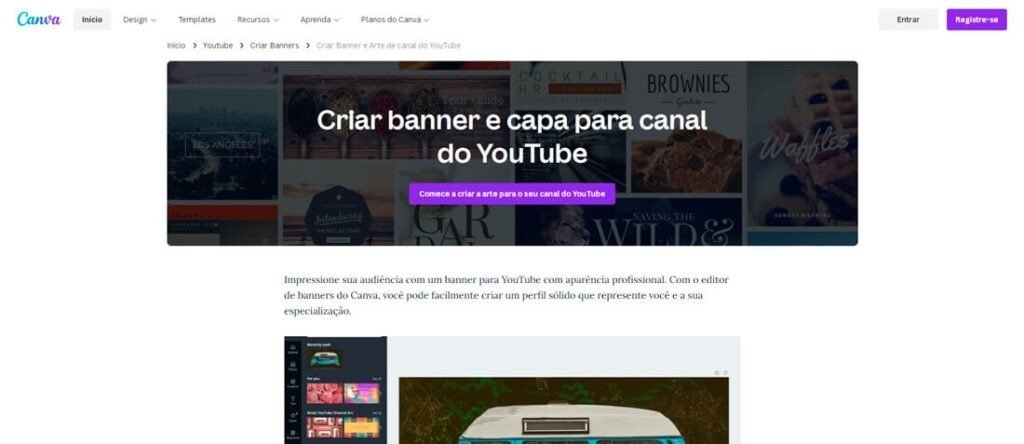 Banner Para Youtube Como Criar Uma Capa Para Seu Canal Designerd