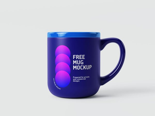 Mockup de caneca fosca brilhante