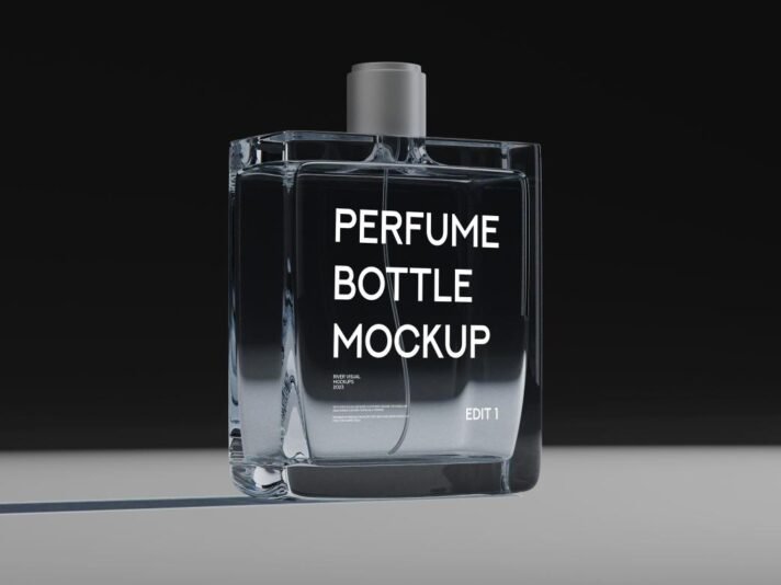 Mockup Gratuito de Frasco de Perfume