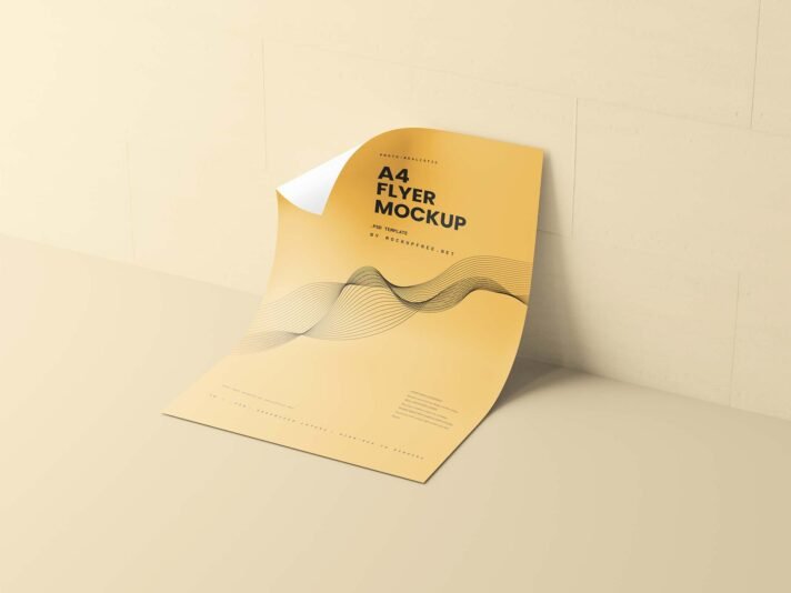 Mockups de Flyer A4