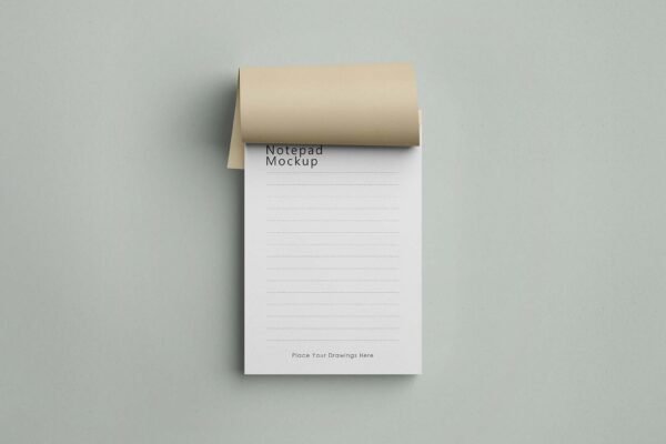 Mockup de Bloco de Notas Realista Vol.1