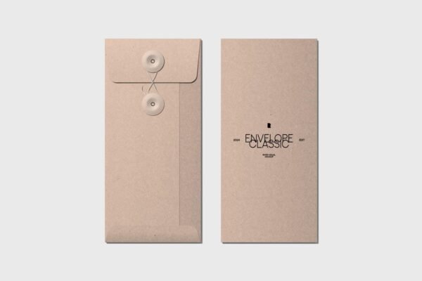 Mockup Clássico de Envelope Gratuito