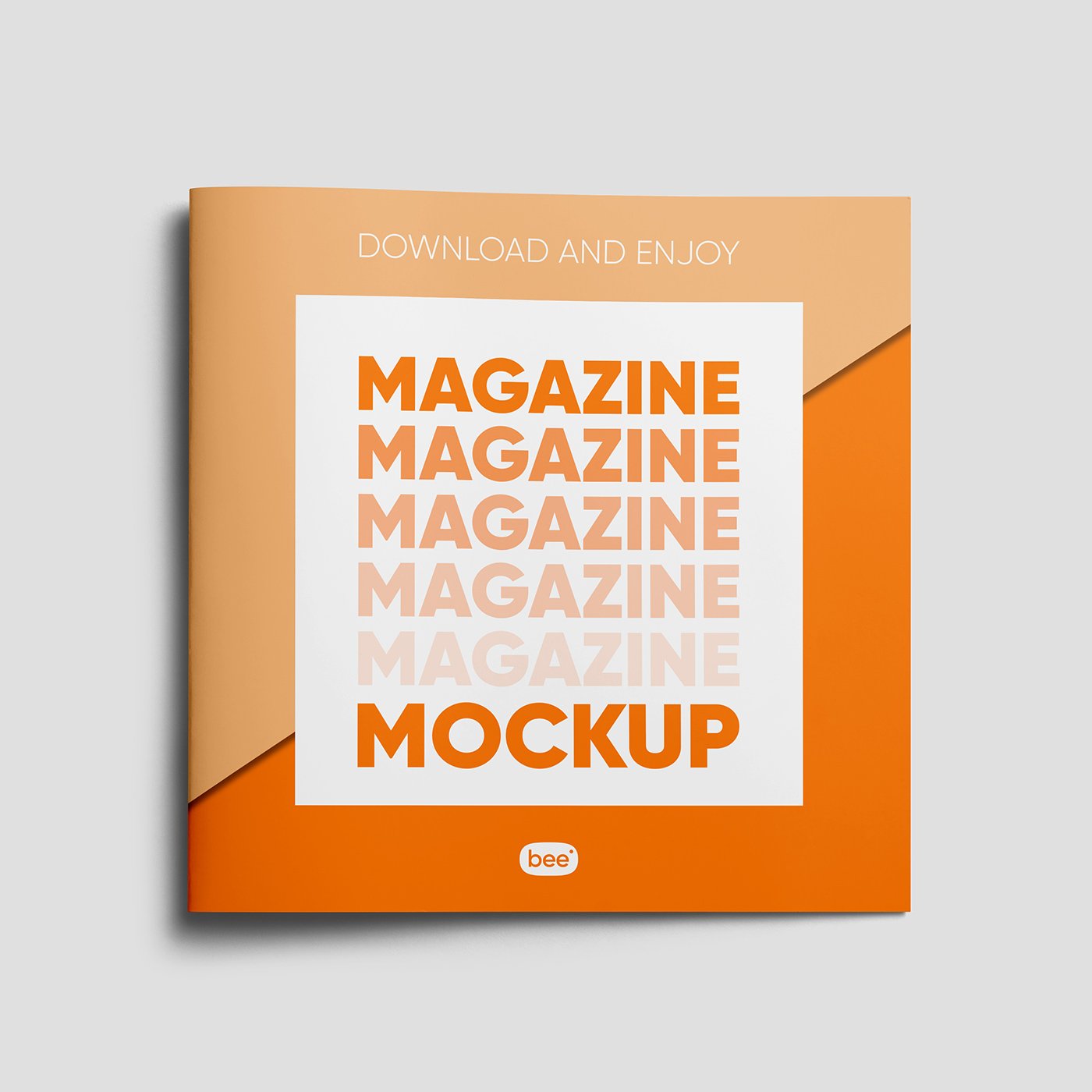 Mockup de Capa de Revista Free Square