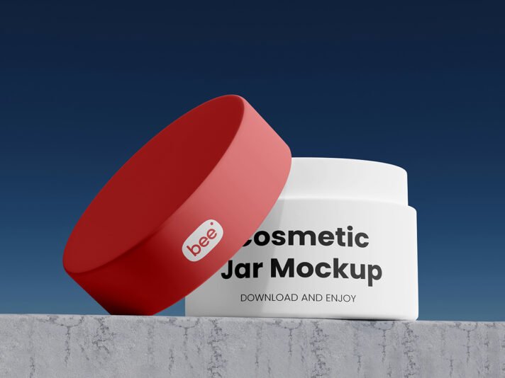 Mockup grátis de frasco de embalagem de cosméticos